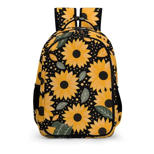TPISLI Rucksack Pflanze Blume Kinder Schultasche 7 Jahre Sonnenblume Schulrucksack Leichter Reise Outdoor Freizeit