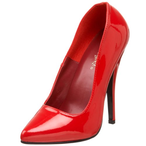 Escarpins femme Pleaser Dom420/r l'atout séduction haut de gamme rouge