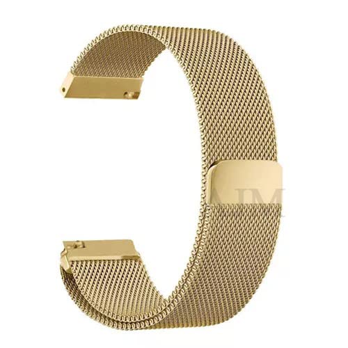 AJM 22MM Magnetic Metal Watch Strap for AMAZFIT STRATOS/STRATOS+/STRATOS 3, AMZFT PACE/NEXO/GTR 47MM & Other 22mm Watches (Gold) (B0BFXST56G) Amazon Price History, Amazon Price Tracker