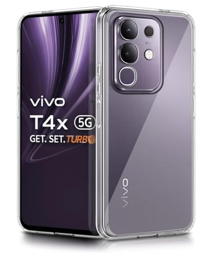 Image of COVERBLACK Flexible Rubber Case Back Cover Compatible for Vivo V2534 / Y31Pro 5G - Transparent