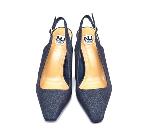 Lady Couture Boca Square Metal Heel Slingback2