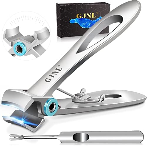 Nail Clippers for Men Thick Nails - 16mm Wide Jaw Opening Toenail Clippers for Seniors Nails Cutter with Long Handle, Sharp Extra Large Heavy Duty Clippers Gifts for Men Dad Father