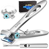 Nail Clippers for Men Thick Nails - 16mm Wide Jaw Opening Toenail Clippers for Seniors Nails Cutter