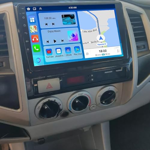 moseiny 9 inch Android 13 Radio for Honda Tacoma 2005-2013 Head Unit, 2+32G Touch Screen Radio Honda Tacoma Stereo Carplay Android Auto Double Din Stereo Bluetooth FM RDS AHD Backup Camera