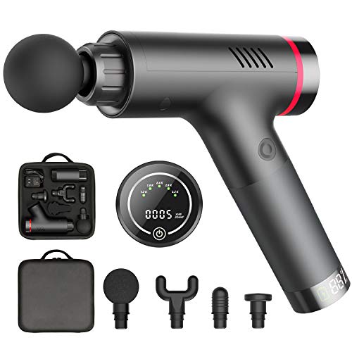 TEAMYO Massage Gun,Handheld Deep Tissue Massage Gun for Body Muscle Recovery and Sports