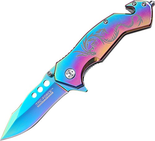 TAC FORCE TF-759RB TACTICAL ASSISTED OPENING FOLDING KNIFE 4.5" CLOSED