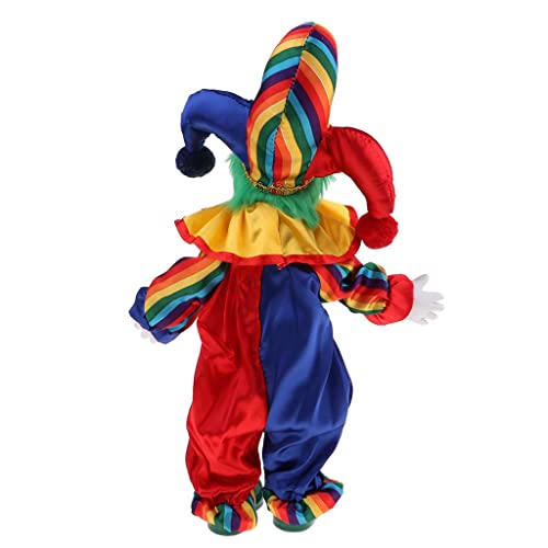 Muñeco Payaso de Porcelana Prettyia 38 cm miniatura 4