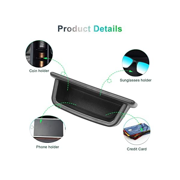 GAFAT 12" V-W ID.4 2021 2022 2023 Mittelkonsole Aufbewahrungsbox, ID4 hinter dem Bildschirm Ablagen Organizer Tray Kompatibel mit VW ID.4 12 Zoll Discover Pro [Nicht für 10 Zoll] – Bild 4