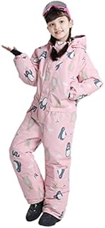 Snowsuit for Kids | Waterproof Piece Ski Suits,Flexible Cute Penguin Ski Jumpsuits Coveralls Snowboard Jacket Coats for Outwear