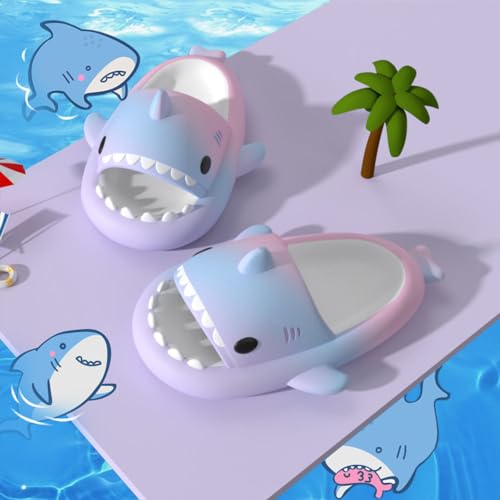 Generic Sharky Slippers Children's Flip-Flops, Thick Soft Soled Shark Sliders, Sharklas Children Sandals for Summer Beach Bathing3