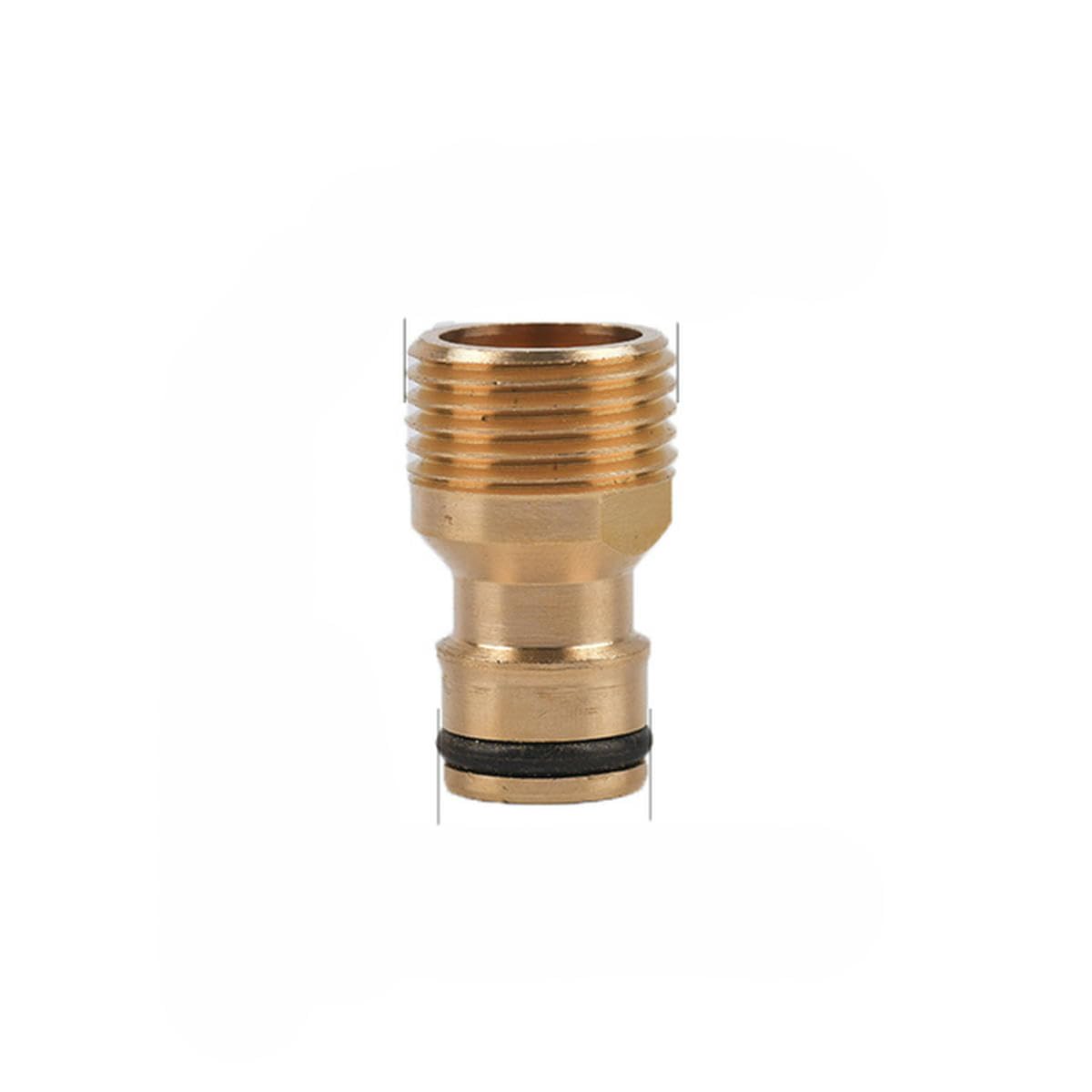 1/2 3/4" Thread Quick Connector Brass Garden Watering Adapter Drip Irrigation Copper Hose Quick Connector Fittings 1 Pcs-B