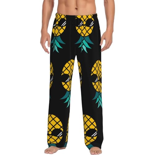 Lounge Pajama Pants - Comfy Lightweight Bottoms with Pockets Soft Pjs for Men