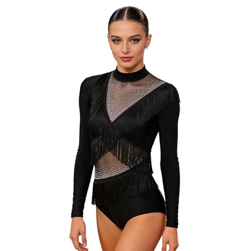 Justaucorps de danse pailleté en tricot pour éviter l'inconfort durant les chorégraphies de jazz