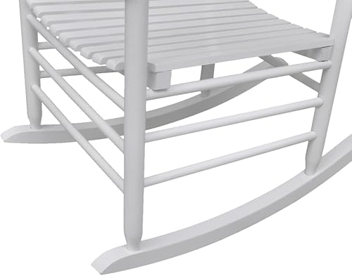 Miniatura 4 de Rocking Chair with Curved Seat White Wood Patio Chairs. Outdoor Balcony Chairs Sillas para Comedor for Beach Picnic Living Room Courtyard