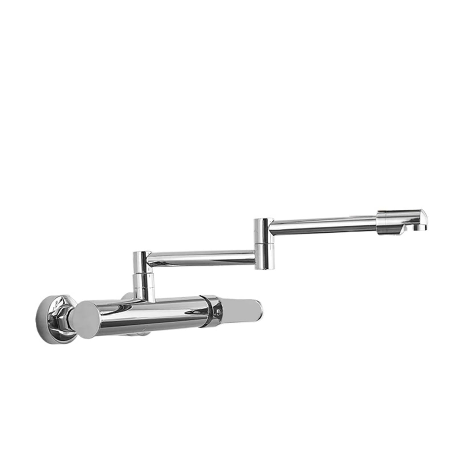 ZQFHSX Folding Kitchen Pot Filler Faucet Brass 360 Rotate Wall Mounted Bathroom Fold-able Crane Sink Mixer Tap for Most Scenarios(Chrome)