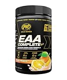PVL EAA+BCAA COMPLETE – Essential Amino Acid Supplement with BCAAs, Electrolytes & B-Vitamins – Pre, Intra or Post Workout Powder – Keto & Vegan Friendly – Orange Krush'd, 30 Servings