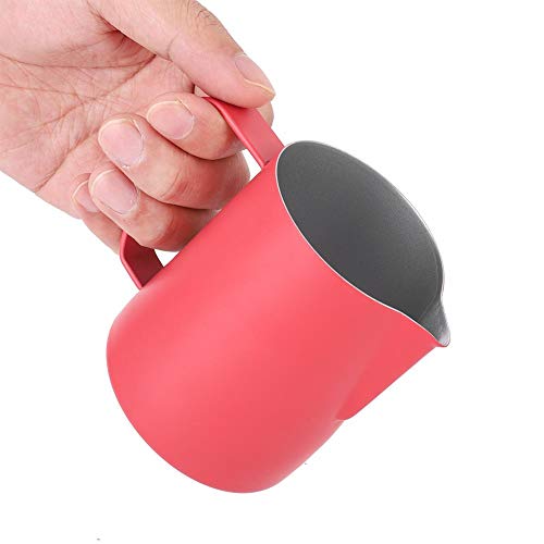 350ml Hogar Acero inoxidable Leche Espuma Jarra Espumador Café Latte Contenedor Taza Utensilios de café(#2) Cover