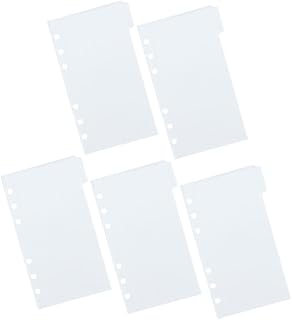 Parliky 1 Conjunto De Pastas Blocos De Notas Clipes De Fichário Fichário De Bolso Fichário De 6 Argolas Refil De Bolso Bolsa De Bolso Bolsa De Armazenamento Grossa Bolsas Para