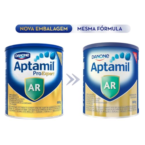 2 Latas- Fórmula Infantil Aptamil AR -Danone -800 Gr