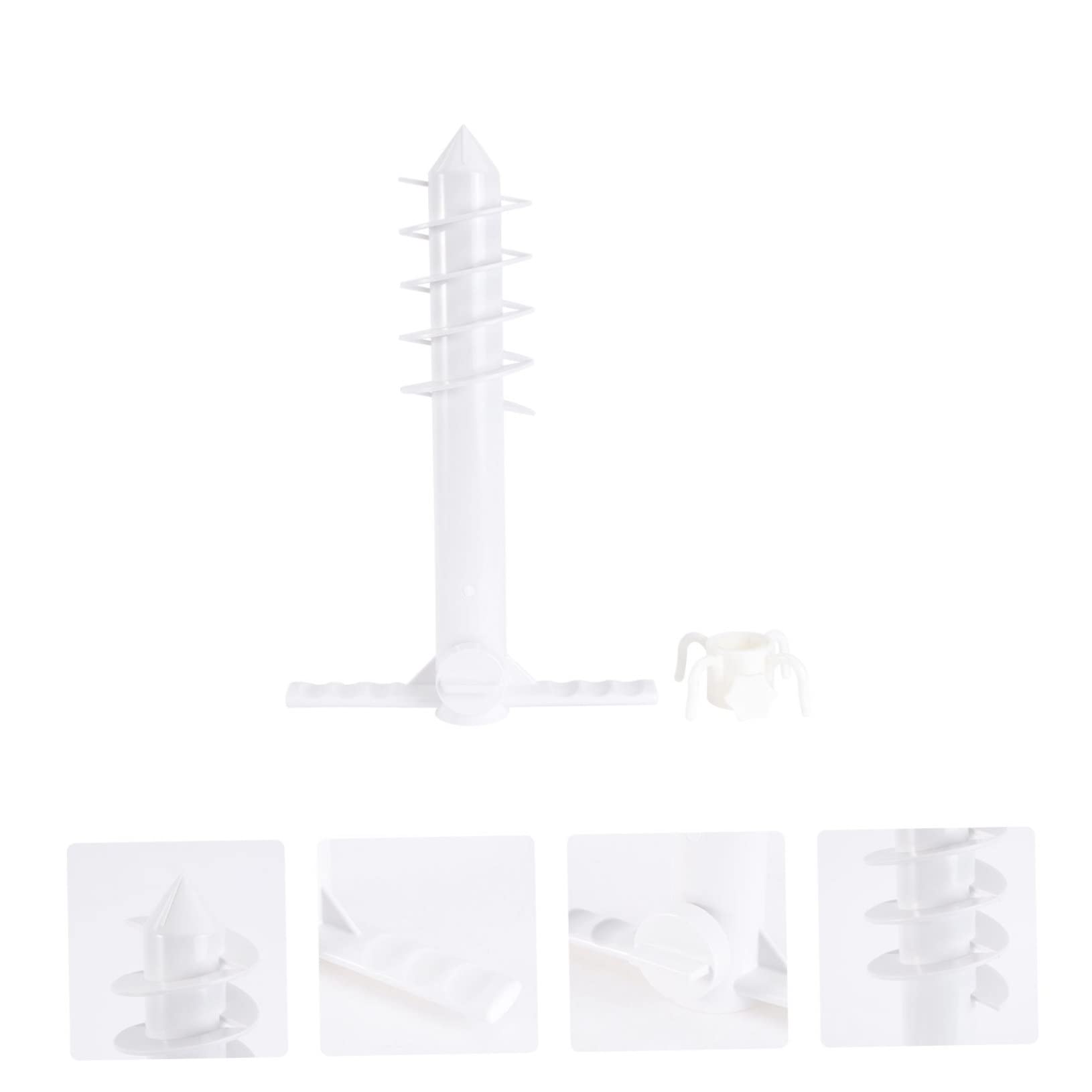 Abaodam 2 Piezas Anclaje para Sombrilla de Playa Accesorio Fijo con Plástica Abs Resistente Base Estable para Arena y Césped Fácil Instalación para Sombrillas y Toldos Playa