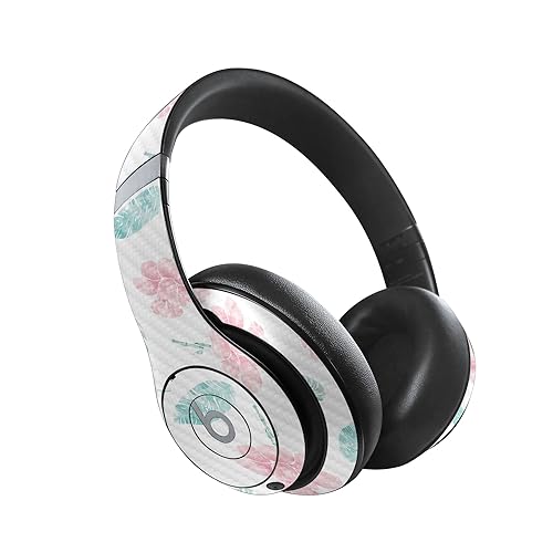 Image of MightySkins Carbon Fiber Skin Compatible with Beats Studio Pro - Paper Flowers | Protective, Durable Textured Carbon Fiber Finish | Easy to Apply