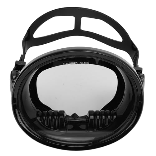 KUIDAMOS Gafas de Buceo Impermeables HD Campo de Visión Panorámico de 180 Grados para Natación Adultos Silicona (Negro)