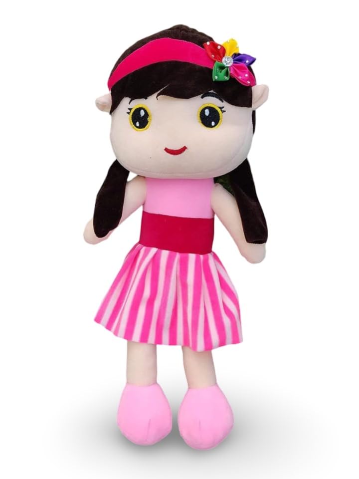 Suzuka Cute Doll Super Soft Stuffed Doll 45cm, Washable Cuddly Plush Toy for Baby Girls, Spark Imaginative Play, Safe & Fun Gift for Kids, Perfect for Playtime & Cuddling, 40cm Pink (Pink) (B0D6W6WJLN) Amazon Price History, Amazon Price Tracker