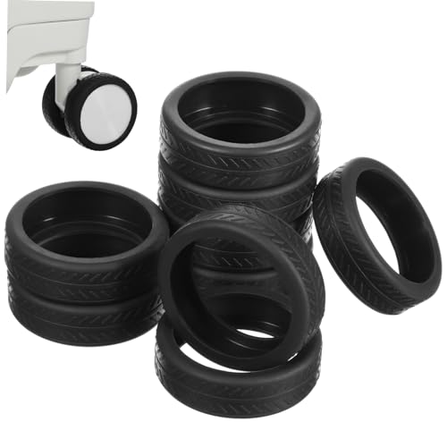 NOLITOY Silicone Luggage Wheel Covers for Suitcase Protection Wheel Protector Covers