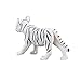 MOJO White Tiger cub Standing Toy Figure