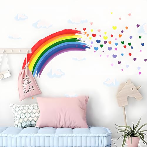 Vinilos Decorativos Arcoíris Amor para Pared 39.4x22.8 in