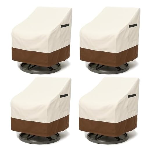 Outdoor Patio Chair Covers 4-Pack