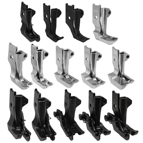 Set de 14 piezas de pies para máquina de coser industriales miniatura 1