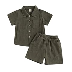 Army Green Shorts Set