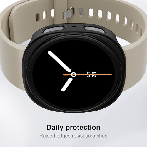 Fundas para Samsung Galaxy Watch 8 de 40mm con protector de pantalla 3