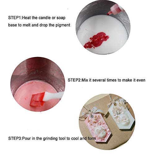 7 Colors Candle Dye,Candle Making Liquid Colorants,Dye Colorant Set For Candles Making #TOP3