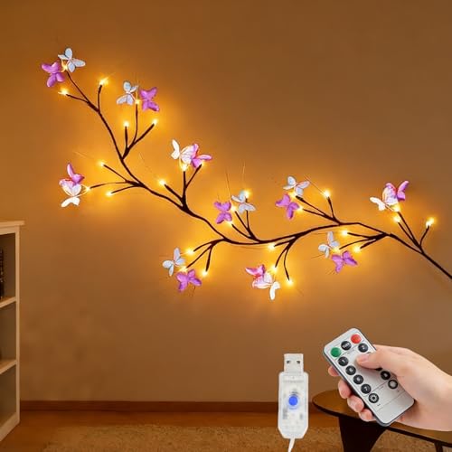 Guirlande lumineuse fleur 48 LED flexible 160 cm pour décoration chic