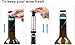 EZBASICS Wine Stoppers Wine Saver Pump with Wine Bottle Stoppers, 1 Pack Stainless Steel Pump+ 4 Wine Bottle Stoppers