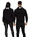 Double Fashion Matching King Queen Hoodie Set His & Her Hoodies Sweatshirt Pullover for Couples Thin Spring Autumn Black
