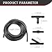Arwrilt Windshield Washer Hose Kit, 4 Meter Washer Fluid Hose with 30 PCS Hose Connectors, Universal Windshield Washer Hose Conntector for Conneting Car Water Pump and Nozzles