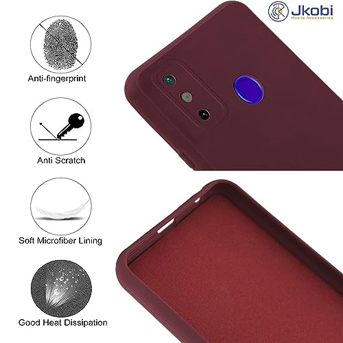 Image of Jkobi Basic Case for Tecno Spark 2020 | Go 2021 (Silicone Smooth Maroon)