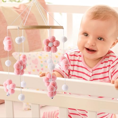 Móbile de bebê para berço, Berço móvel moderno, Carrossel de berço para bebês meninos e meninas de 0
