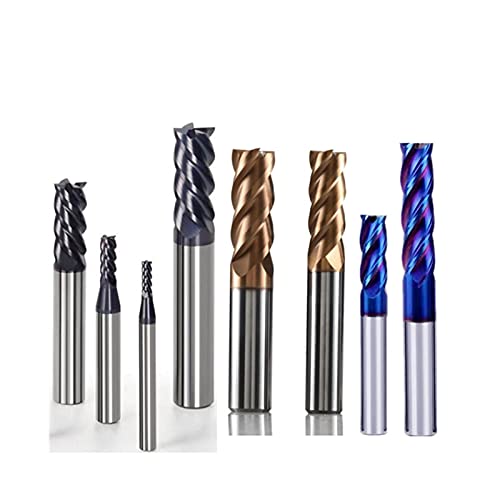 Fraise hélicoïdale 4 cannelures HRC50 à HRC65 de 1 à 20mm pour CNC