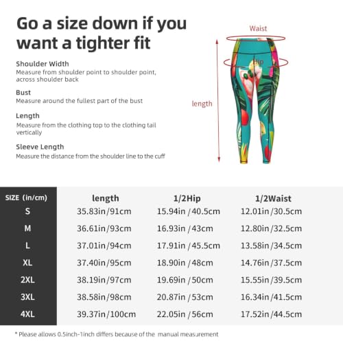 Pantalones de yoga para correr e informales con estampado de cócteles exóticos 5