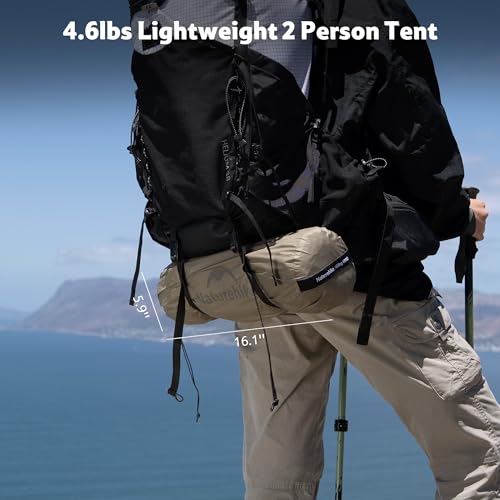 Naturehike Giling Ultralight 1-2 Person Backpacking Tent - 4 Season Waterproof Tent for Hiking & Bikepacking with Quick Setup - Image 7
