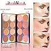 NewBang 16 Colors Blush Contour Highlighter Makeup Palette with Brush, Matte Mineral Face Blush Powder for Cheek, Bright Shimmer Illuminator Bronzer Professional Facial Beauty Makeup Blushes Set