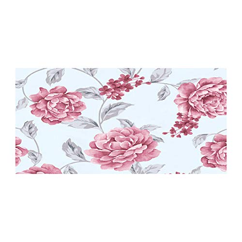 Crédence de cuisine 100x50cm en verre de sécurité trempé avec fond de hotte motif floral