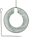 Peanut Bird Feeder Hanging - Blue Jay, Wreath, Squirrel Nut for Outdoors, Fat Ball - 16 Inch, Rust & Waterproof Steel With Hanging Hook and Metal Chain