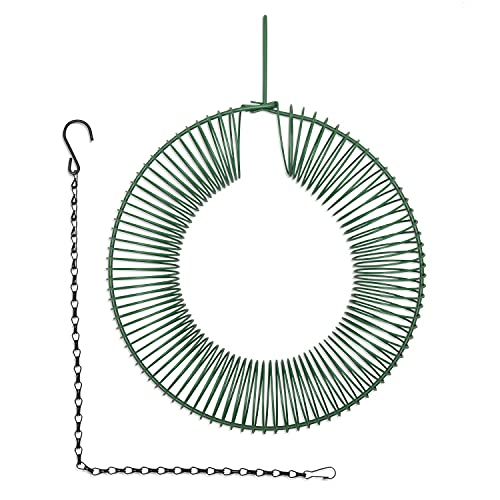 FazCo Peanut Bird Feeder Hanging, Blue Jay Feeder, Wreath