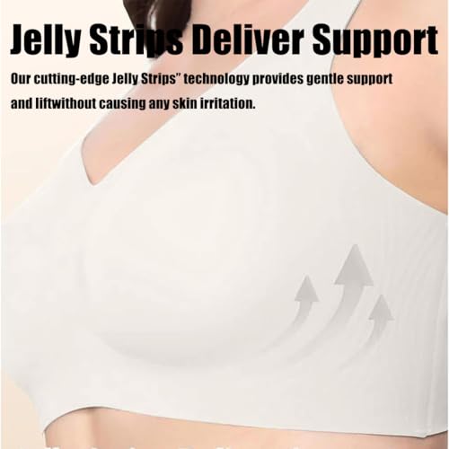 Curvera Jelly Bra, Lifting Wire-Free Jelly Bra, Tshirt Full Coverage Supportive Push Up Bras, Plus Size3