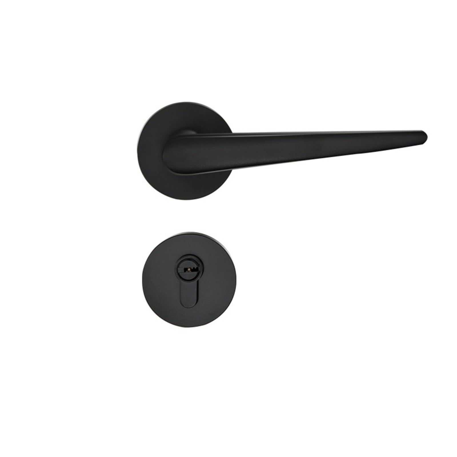 Aepqbgqj One Color Nordic Style Space Aluminum Lever Door Lock For Bedroom Silent